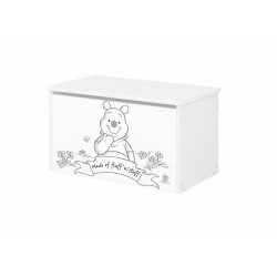 BabyBoo Box na hračky s motivem Medvídek PÚ - black