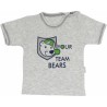 Bavlněné tričko Medvídek proužek - krátký rukáv 