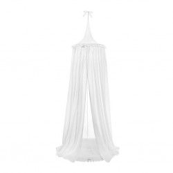 Závěsný stropní luxusní baldachýn-nebesa + podložka Belisima bílá, Bílá