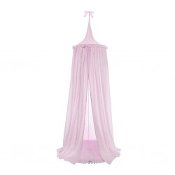 Závěsný stropní luxusní baldachýn-nebesa + podložka Belisima růžová, Růžová