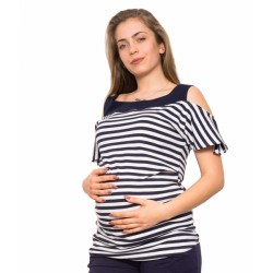 Těhotenské triko/halenka  - Lila