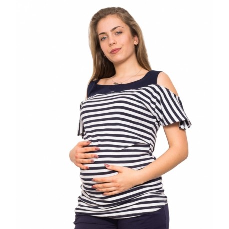 Těhotenské triko/halenka  - Lila