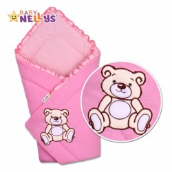 Zavinovačka TEDDY BEAR Baby Nellys - jersey - růžová