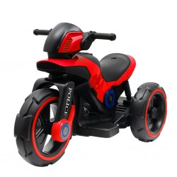 Dětská elektrická motorka Baby Mix POLICE červená, Červená