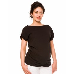 Těhotenské triko Lia - černé