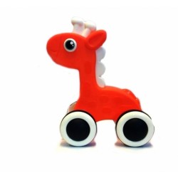 Tulimi Edukační hračka, tahací Žirafka - oranžová
