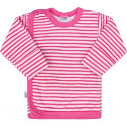 Kojenecká košilka New Baby Classic II s růžovými pruhy, Růžová, 62 (3-6m)