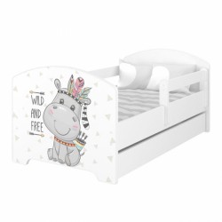 BabyBoo Dětská postel 140 x 70cm -  Hippo + šuplík