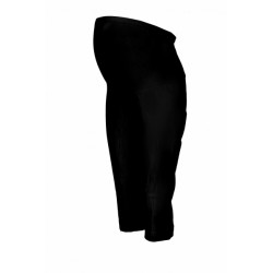 Těhotenské 3/4 kalhoty s elastickým pásem - černé