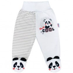 Kojenecké polodupačky New Baby Panda, Šedá, 62 (3-6m)