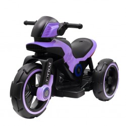 Dětská elektrická motorka Baby Mix POLICE fialová, Fialová
