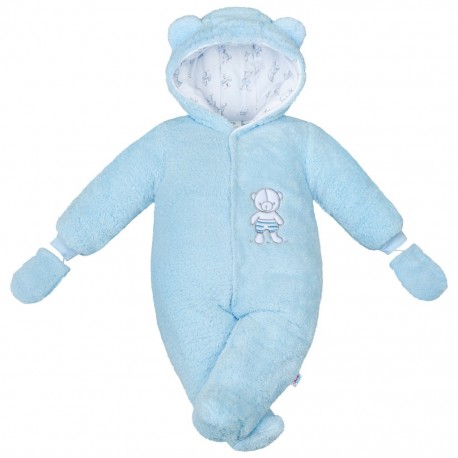 Zimní kombinézka New Baby Nice Bear modrá, Modrá, 62 (3-6m)