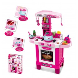 Dětská kuchyňka Baby Mix růžová, Růžová