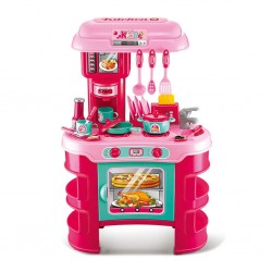 Dětská kuchyňka Little Chef Baby Mix růžová 32 ks, Růžová