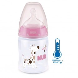 Kojenecká láhev NUK First Choice Temperature Control 150 ml pink, Růžová