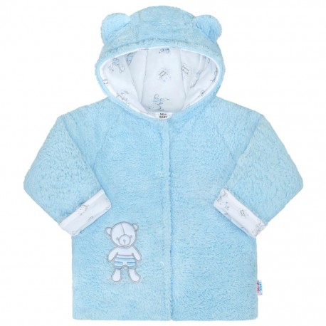 Zimní kabátek New Baby Nice Bear modrý, Modrá, 56 (0-3m)
