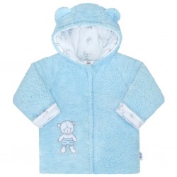 Zimní kabátek New Baby Nice Bear modrý, Modrá, 74 (6-9m)