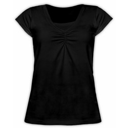 Kojící,těhotenské triko KARIN - černé