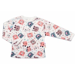 Baby Nellys Kojenecká košilka, New Teddy, růžová barva