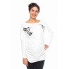 Těhotenské triko, mikina Kolibri - bílé