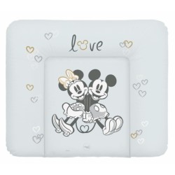 Ceba Baby Přebalovací podložka měkká velká 85x72cm Disney Minnie &amp; Mickey, šedá
