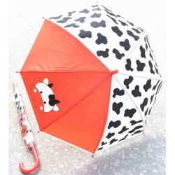 A-gross Dětský holový deštník Kravička - bílá, červená