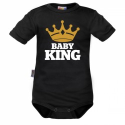 Body krátký rukáv Dejna Baby King - černé