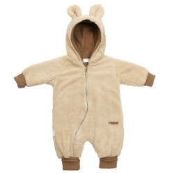 Luxusní dětský zimní overal New Baby Teddy bear béžový, Béžová, 62 (3-6m)