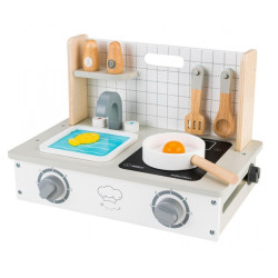 Dřevěná dětská Mini kuchyňka Eco Toys s doplňky
