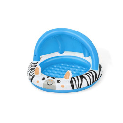 Dětský nafukovací bazén se stříškou a nafukovacím dnem Bestway Zebra, Modrá