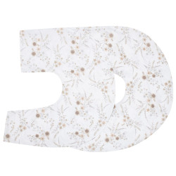 Povlak na kojící polštář ve tvaru C New Baby XL Květy bílý, Bílá