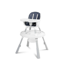 Jídelní židlička CARETERO 3v1 Velmo blue, Modrá