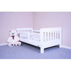 Dětská postel se zábranou New Baby ERIK 160x80 cm bílá, Bílá