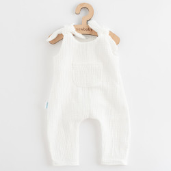 Kojenecké mušelínové lacláčky New Baby Soft dress béžová, Béžová, 80 (9-12m)