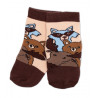 Dětské froté ponožky Zvířátka – béžovo/hnědé