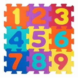Plastica Pěnové podlahové puzzle Čísla - 18 ks