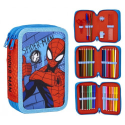Školní penál třípatrový s náplní Neporazitelný Spiderman