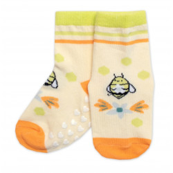 Dětské ponožky s ABS Včelka - žluté