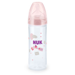 Kojenecká láhev NUK LOVE 250 ml, 6-18 m růžová, Růžová