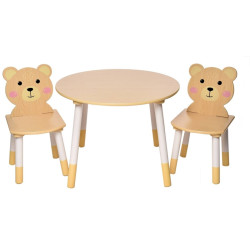 Dětský stůl s židlemi Méďa
