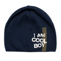 Jarní, podzimní čepice I am Cool Boy, granátová, 40-46 cm
