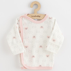 Kojenecká košilka New Baby Classic II medvídek růžový, Růžová, 50