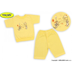 Dětské pyžámko Terjan - krémové/žluté